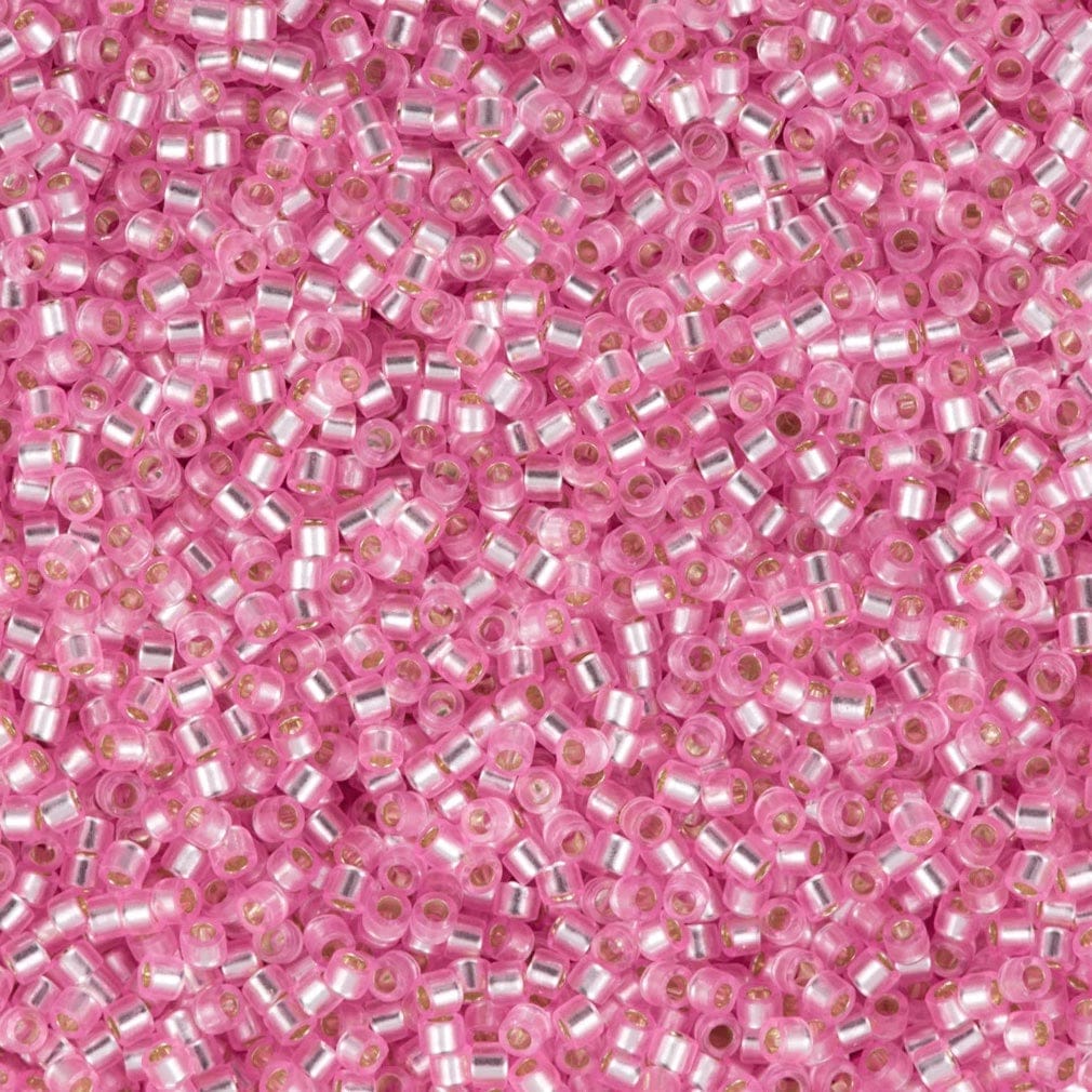 Close up of Miyuki Delica beads.