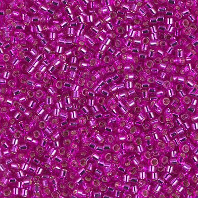 Close up of Miyuki Delica beads.