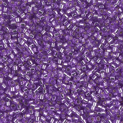 Close up of Miyuki Delica beads.