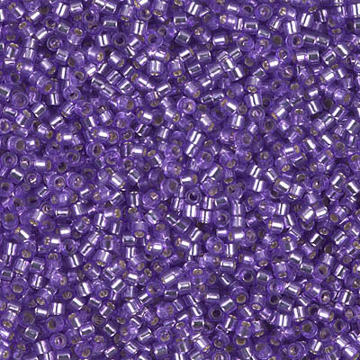 Close up of Miyuki Delica beads.