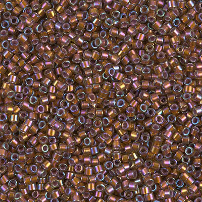 Close up of Miyuki Delica beads.