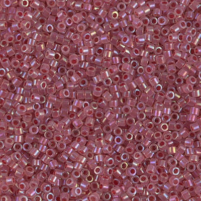 Close up of Miyuki Delica beads.