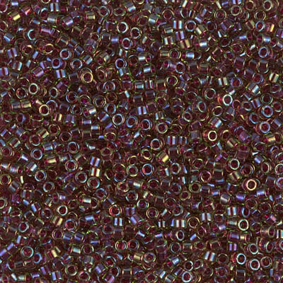 Close up of Miyuki Delica beads.