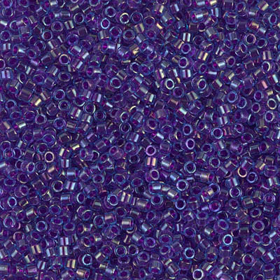 Close up of Miyuki Delica beads.