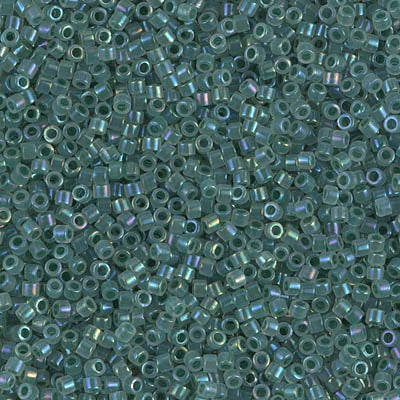 Close up of Miyuki Delica beads.