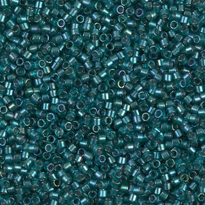 Close up of Miyuki Delica beads.