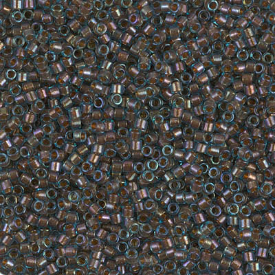 Close up of Miyuki Delica beads.