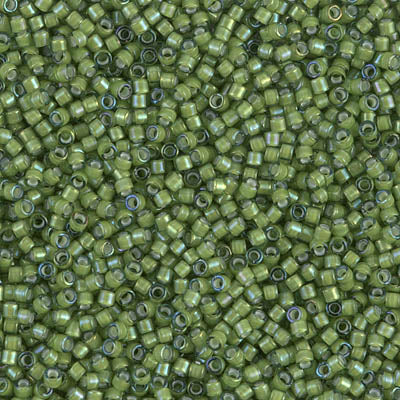 Close up of Miyuki Delica beads.