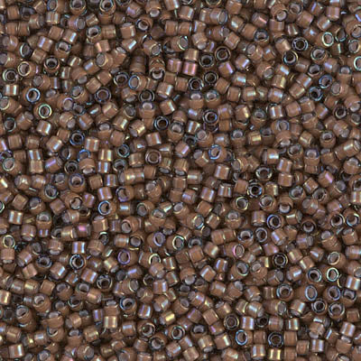 Close up of Miyuki Delica beads.
