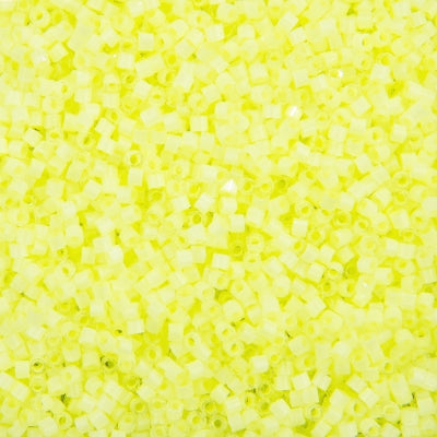 Close up of Miyuki Delica beads in size 11/0