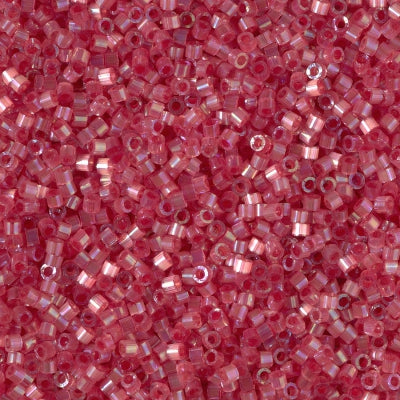 Close up of Miyuki Delica beads in size 11/0.