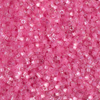 Close up of Miyuki Delica beads in size 11/0.