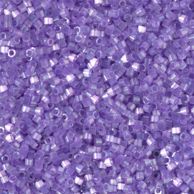 Close up of Miyuki Delica beads in size 11/0.