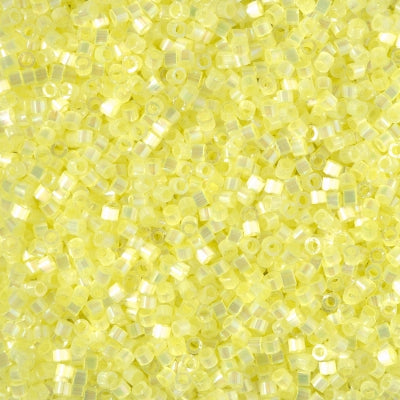 Close up of Miyuki Delica beads in size 11/0.