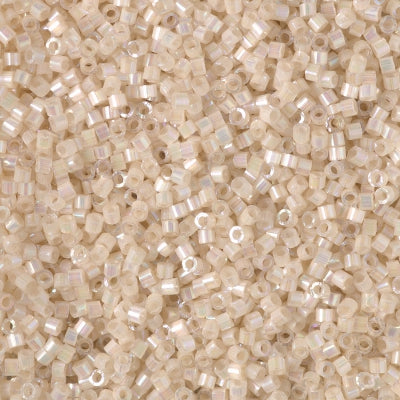 Close up of Miyuki Delica beads in size 11/0.