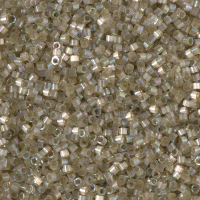 Close up of Miyuki Delica beads in size 11/0.