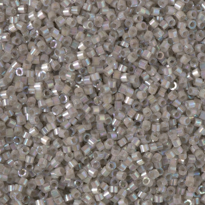 Close up of Miyuki Delica beads in size 11/0.