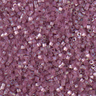 Close up of Miyuki Delica beads in size 11/0.