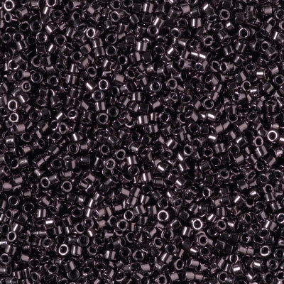 Close up of Miyuki Delica beads in size 11/0.