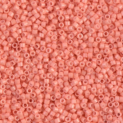 Close up of Miyuki Delica beads in size 11/0.
