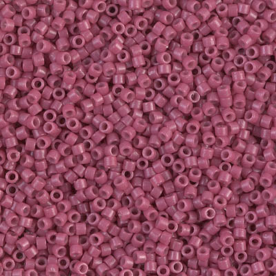 Close up of Miyuki Delica beads in size 11/0.