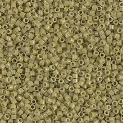 Close up of Miyuki Delica beads.