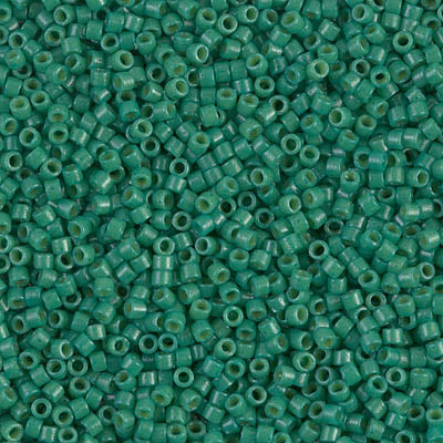 Close up of Miyuki Delica beads in size 11/0.