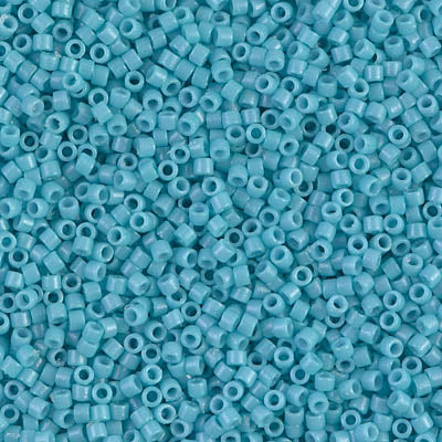 Close up of Miyuki Delica beads in size 11/0.