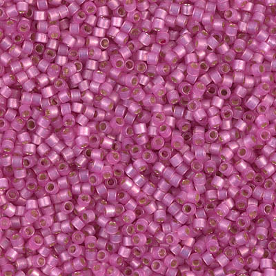 Close up of Miyuki Delica beads in size 11/0.