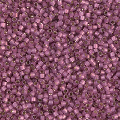 Close up of Miyuki Delica beads.