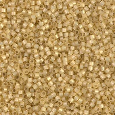 Close up of Miyuki Delica beads in size 11/0.