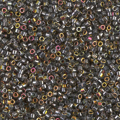 Close up of Miyuki Delica beads in size 11/0.