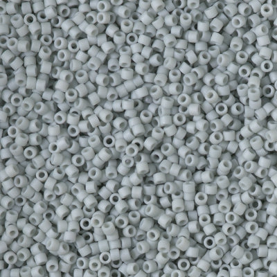 Close up of Miyuki Delica beads in size 11/0.
