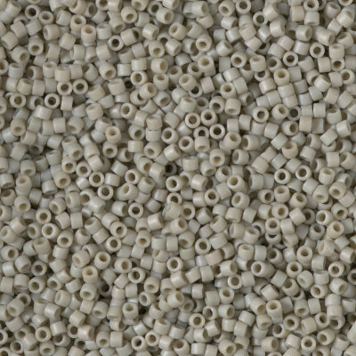 Close up of Miyuki Delica beads in size 11/0.