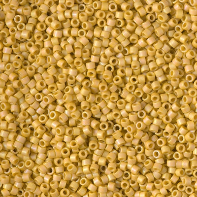 Close up of Miyuki Delica beads in size 11/0.