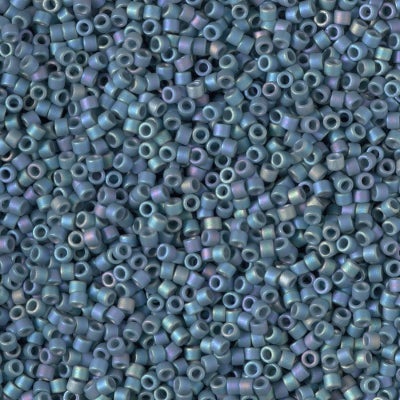Close up of Miyuki Delica beads.