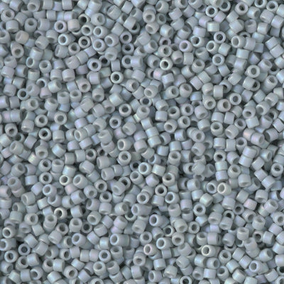 Close up of Miyuki Delica beads in size 11/0.