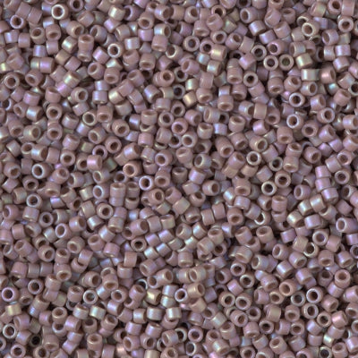 Close up of Miyuki Delica beads in size 11/0.