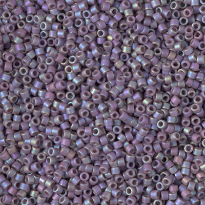Close up of Miyuki Delica beads in size 11/0.