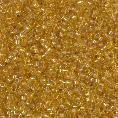 Close up of Miyuki Delica beads in size 11/0.