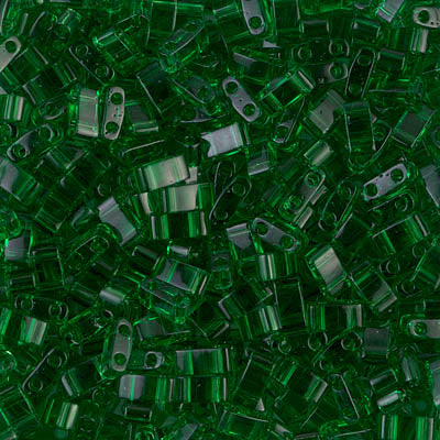 Close up of Miyuki Tila beads
