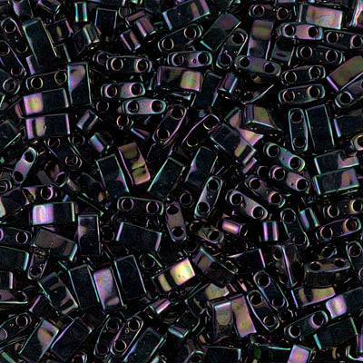 Close up of Miyuki Tila beads