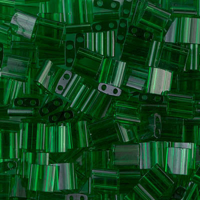 Close up of Miyuki Tila beads