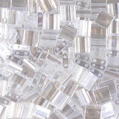 Close up of Miyuki Tila beads