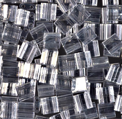 Close up of Miyuki Tila beads
