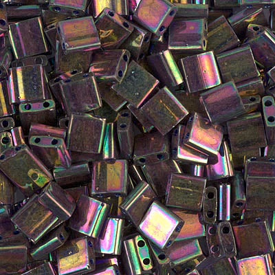 Close up of Miyuki Tila beads
