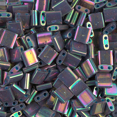 Close up of Miyuki Tila beads