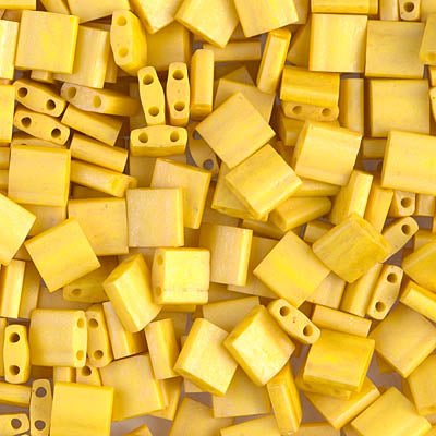 Close up of Miyuki Tila beads