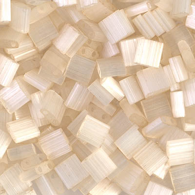 Close up of Miyuki Tila beads