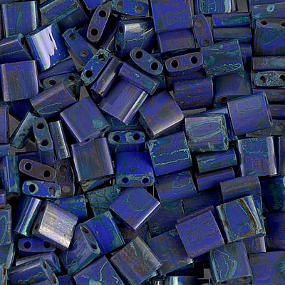 Close up of Miyuki Tila beads